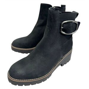 Blondo Dahlia Waterproof Nubuck Leather Buckle Ankle Boots Size 7